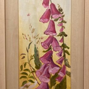 Pink Foxgloves Original Art